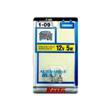 Лампа 12V W5W б/ц Koito 2шт P1583