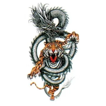 Наклейка Тигр и Дракон (средняя) 48х28 9237