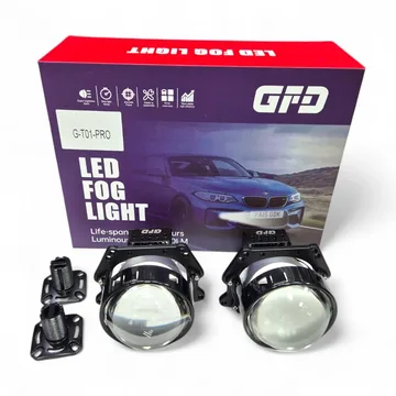 Bi-LED Линза Яркий Свет G-T01-PRO 12В 3дюйма (под гайку) 2шт