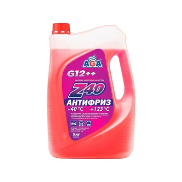 Антифриз AGA Z-40 G12++ красный 5кг