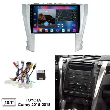 Установочный к-т для штатной а/м 10" TOYOTA Camry 7 XV50-55 2014-2017 (Silver) + проводка CAN