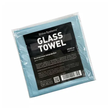 Shine Systems Glass Towel - безворсовая микрофибра для стекол 40*40 см