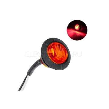 ХОДОВЫЕ ОГНИ Electrokot Врезной глазок 12V (красн.) LED 28мм