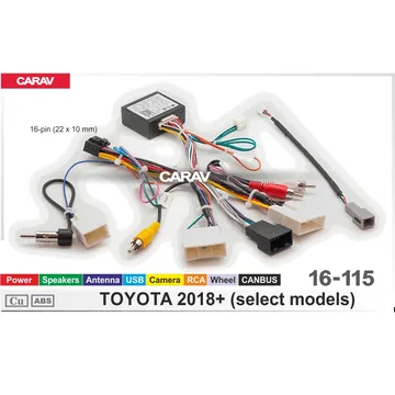 Комплект проводов (16-pin) CARAV 16-115 TOYOTA 2018+ (CAN)