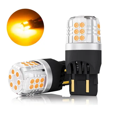 Лампа диодная ElectroKot УльтраЛед 12V W21/5W б/ц 7443 оранжевый кт. 2шт