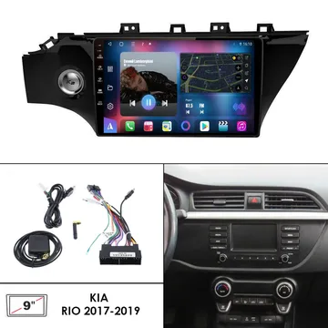 Установочный к-т для штатной а/м 9" KIA Rio 4 2017-2019 + проводка