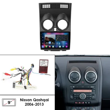 Установочный к-т для штатной а/м 9" Nissan Qashqai 2006-2013 + проводка тип A (без CAN)