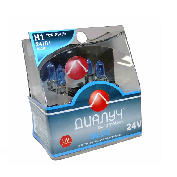 Лампа 12V Диал-Луч H8 35W BLUE DUO (Eurobox,2шт.) 1006