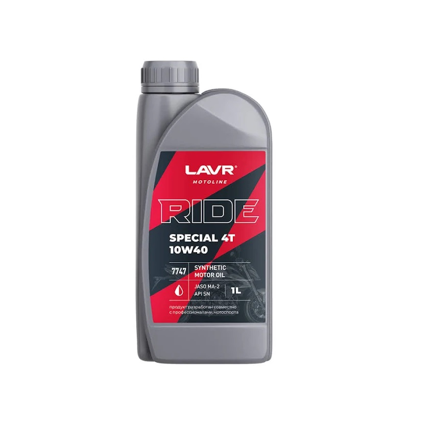 Масло моторное LAVR Ride Basic 4T 10W40 API SL,JASO MA-2 1л.