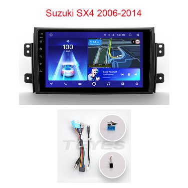 Установочный к-т для штатной а/м 9" Suzuki SX4 2006-2014 + проводка