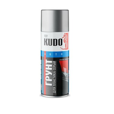 KUDO Грунт-эмаль для пластика серый KU6020