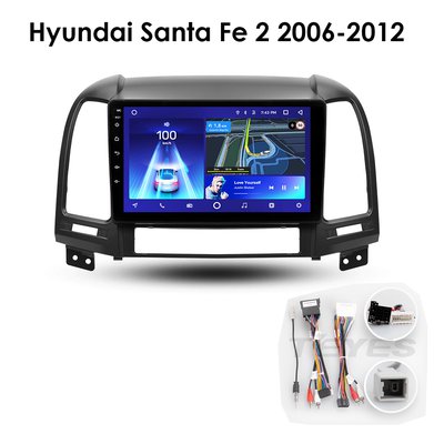 Фото Установочный к-т для штатной а/м 9" Hyundai Santa Fe 2 2006-2012 + проводка